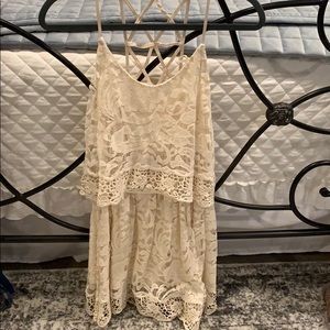 Cream Lace Dress